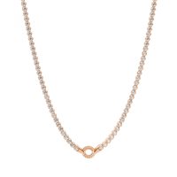 Collana Rosato Donna in Argento Zirconia RZC053